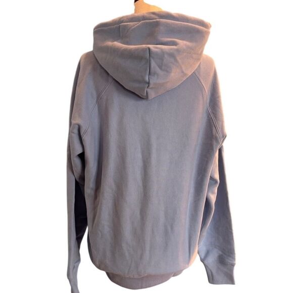 NWT THAKOON Drawstring Hoodie Dusty Blue TWET001556 100% Cotton S - Picture 3 of 7